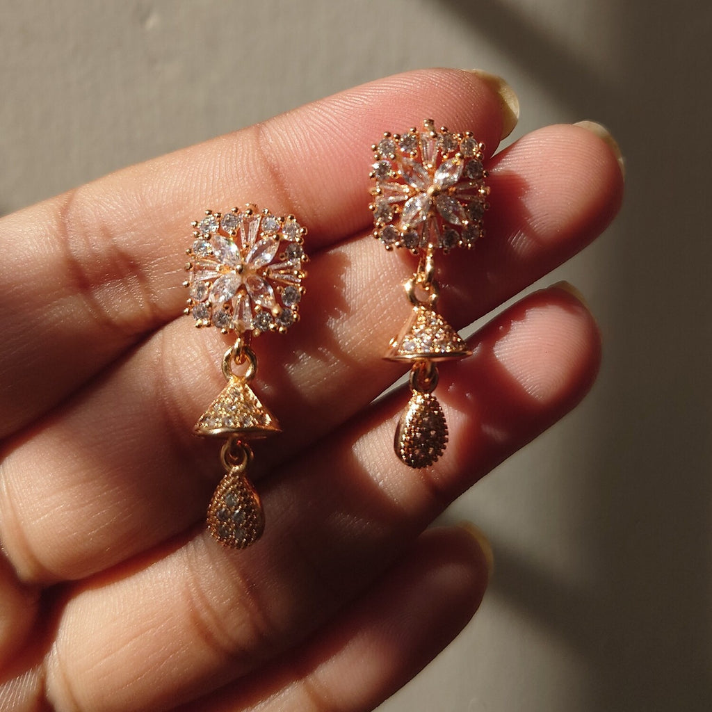 CZ Stones Two Layer Jhumki ✨💖