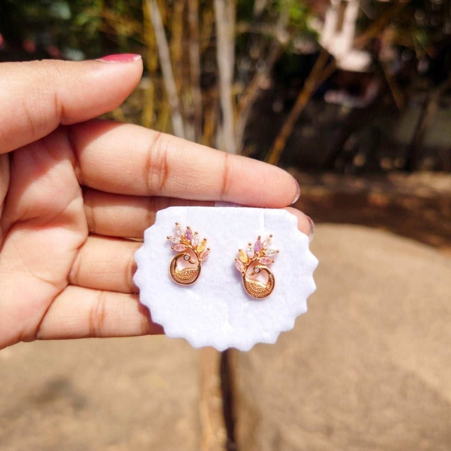 Blush Bloom Stud Earrings