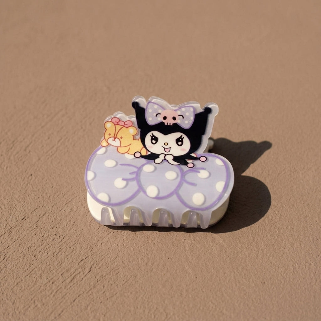 Kuromi Dream Bow Hair Claw Clip