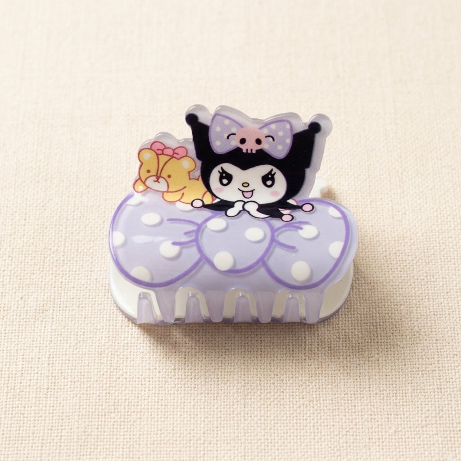 Kuromi Dream Bow Hair Claw Clip