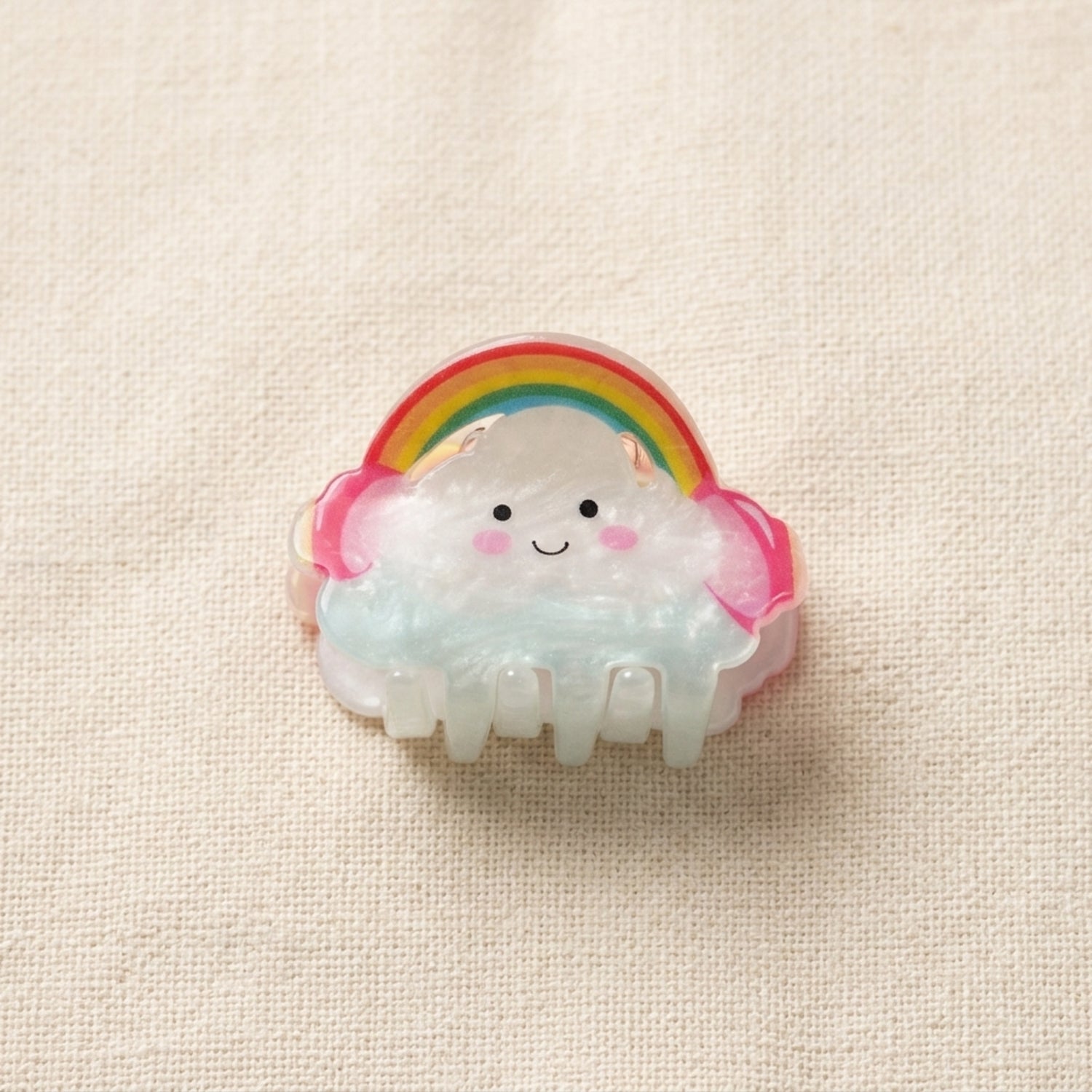 Rainbow Cloud Hair Claw Clip