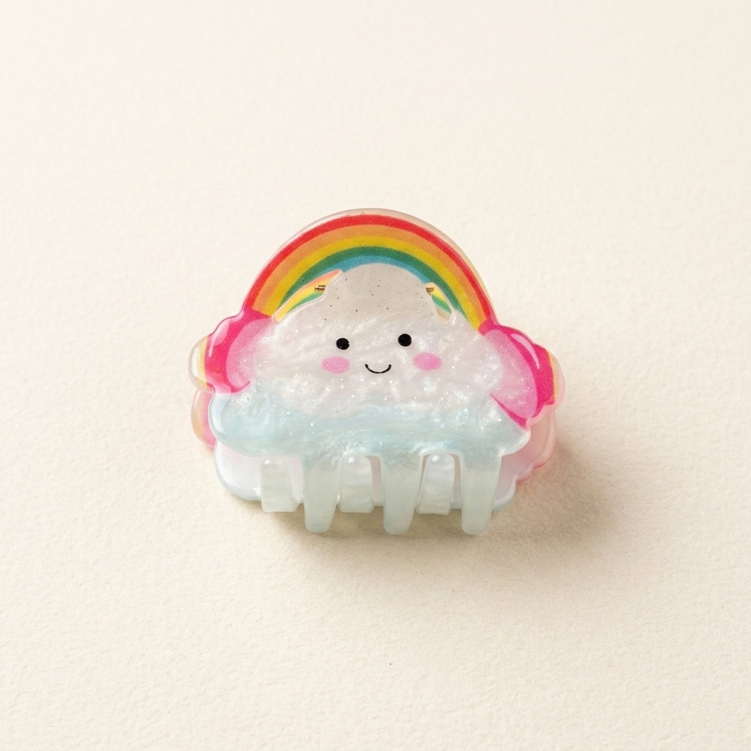 Rainbow Cloud Hair Claw Clip