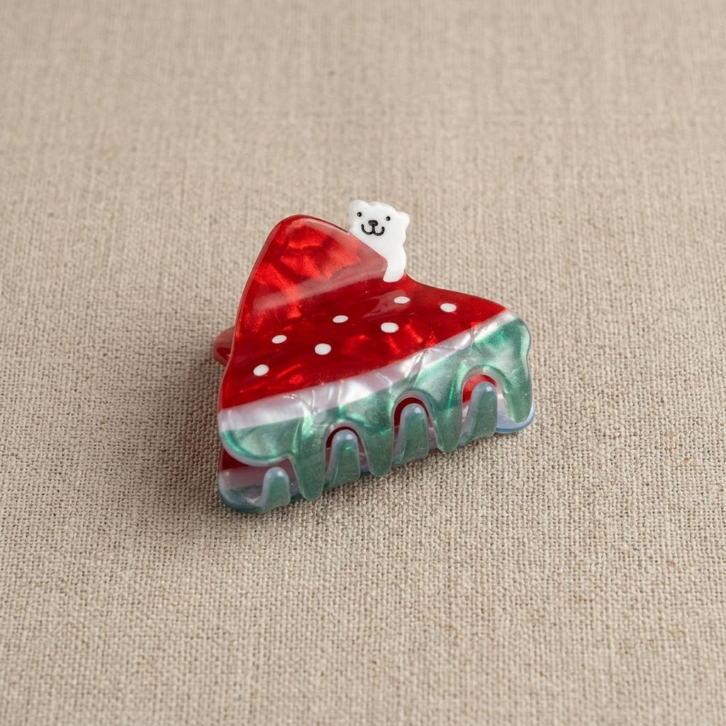 Cute Watermelon Bear Hair Clip