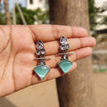Aqua Glow Drop Earrings