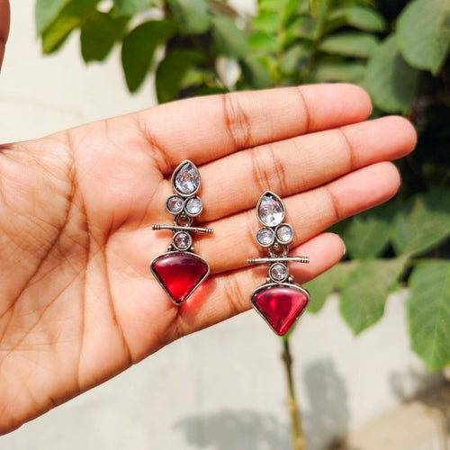 Aqua Glow Drop Earrings
