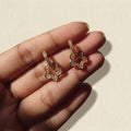 CZ Stone Flower Office Wear Earrings ✨🌸