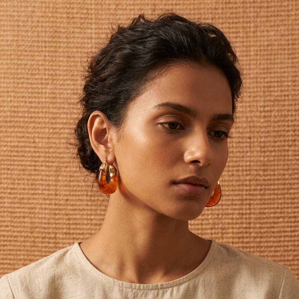 Golden Ember Hoops