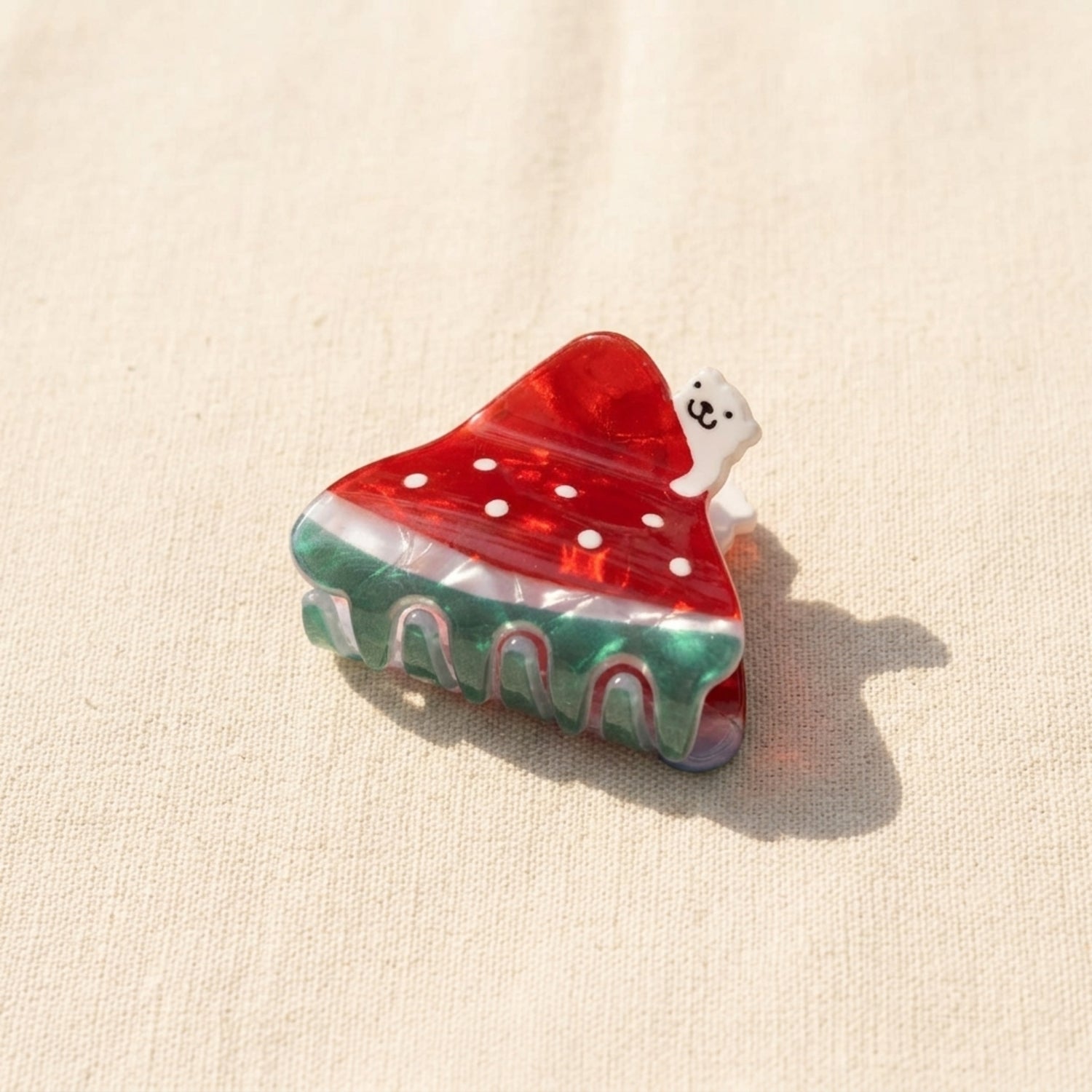 Cute Watermelon Bear Hair Clip